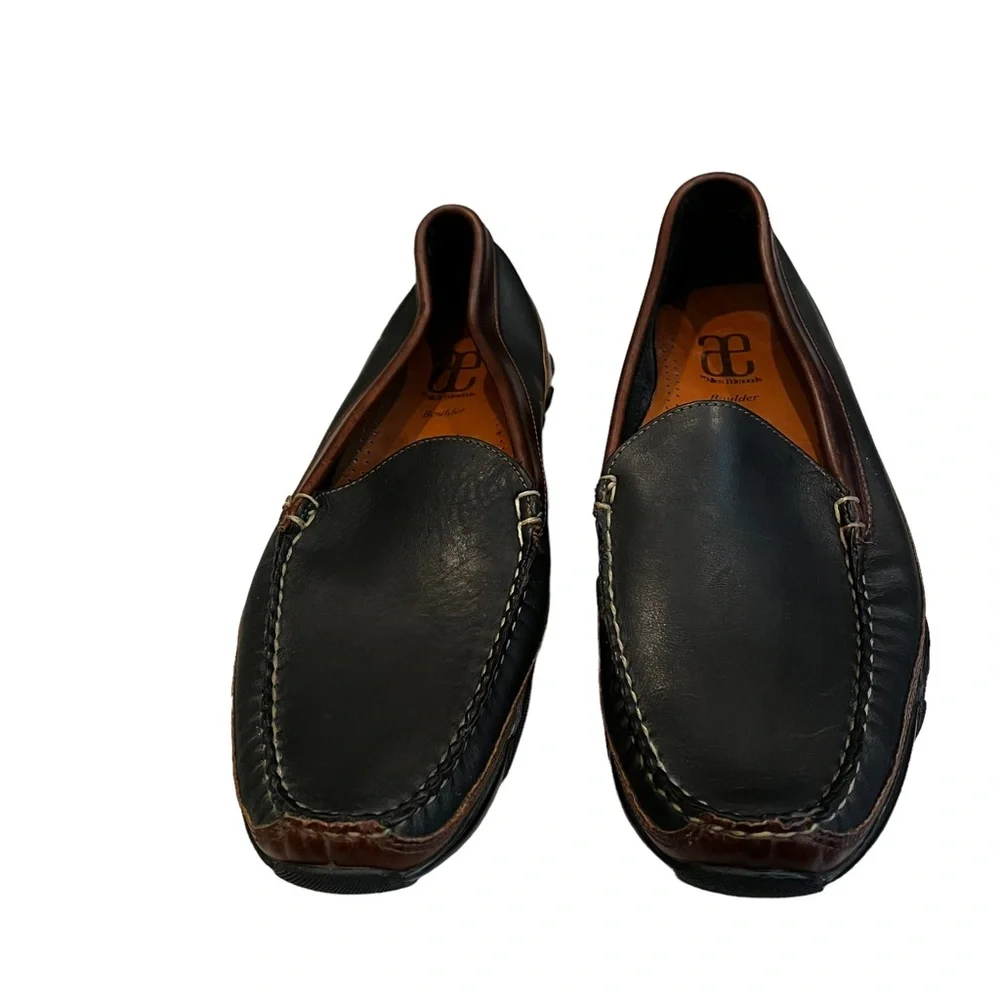 Allen Edmonds Two-Tone Black and Brown Leather Slip-On Loafer